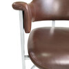 Willy Rizzo Chrome and Leather Desk Chair 79624