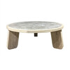 Lucca Studio Vance Coffee Table In Oak and Concrete. 65152