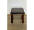 Lucca Studio Vaughn (stool) of black leather top and base 74807