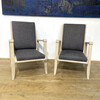 Lucca Studio Edgar Oak Arm Chairs 60983