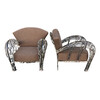 French 1920's Iron Arm Chairs 29662