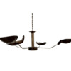 Limited Edition Wood and Bronze Chandelier 78531