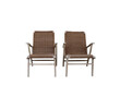 Pair French Woven Arm Chairs 26837