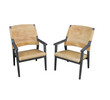 Pair Vintage Swedish Large Leather Lounge Chairs 29092