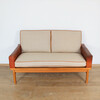 Mid Century Danish Leather Sofa 58355