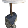 Limited Edition Stone and Oak Side Table 33182