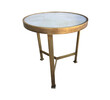 Lucca Limited Edition marble and brass side table. 34063