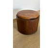 Lucca Studio Douglas Oak and Leather Top Ottoman/Stool 74805