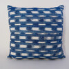 18th Century French Indigo Flamme Ikat Textile Pillow 59820