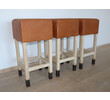 Lucca Studio Set of (3) Percy Saddle
Leather and Oak Stools 65050