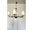 Lucca Studio Hardin Chandelier (6 arm) Parchment Shades 73253