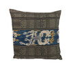 Vintage Indonesian Indigo Ikat Textile Pillow 19451