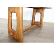 French Brutalist Oak Console 61815