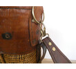Vintage Rattan and Leather Straps Golf Bag 51029