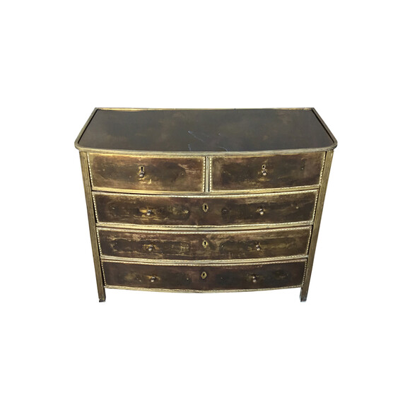 Exceptional French Brass Clad Commode 29226