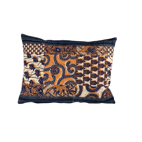Vintage Indonesian Batik Textile Pillow 31151