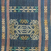 Antique Indonesian Indigo Embroidery Textile Pillow 23396