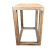 Limited Edition Oak and Leather Side Table 33288