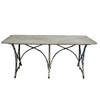 French 19th Century Iron with Marble TopTable 74177