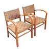 Pair Mid Century Danish Rope Chairs 29676