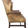 English Leather Wing Back Arm Chair 66196