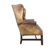 English Leather Wing Back Arm Chair 66196
