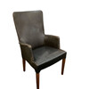 1930's Danish Black Leather Arm Chair 62621