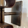 Pair of Lucca Studio Currier Sconces in Bronze and Leather 74876