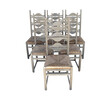 Set of (6) Mid Century Spanish Dining Chairs 26469
