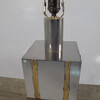 French Mirrored and Brass Table Lamp 8715