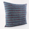 Antique Batik Indigo and Striped Textile Pillow 54241