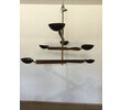 Lucca Studio Channing Chandelier with  Wood and Brass Element. 74690