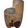Primitive Bleached Wood Chair 23894