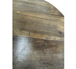 Limted Edition Oval 18th Century Walnut Top on Ebonized  Walnut Base 73655