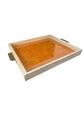 Limited Edition Vintage Italian Marbleized Paper Tray 78118