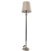 French Chrome and Black Floor Lamp 19244