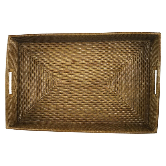 French Rattan Tray with Handles 29580