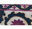 Large Rare Suzani Textile Lumbar Pillow 26475
