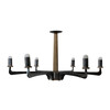 Limited Edition Oak and Brass Chandelier 25596