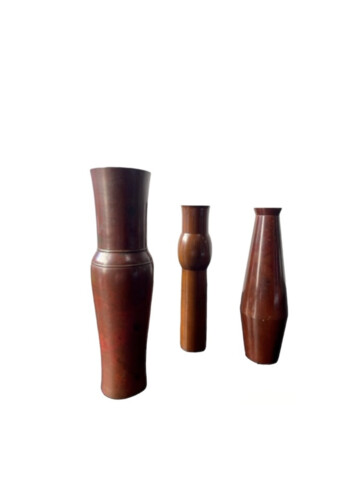 Set of (3)Japanese Bronze Vases 62845