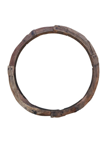 Rare Large Scale 18th Century Spanish Primitive Wood Ring 66775