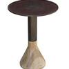 Limited Edition Iron and Wood Side Table 26136