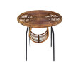 French Rattan Side Table 23484