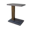Lucca Studio Hailey Oak and Brass Side Table 25657
