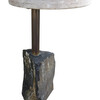 Limited Edition Stone and Oak Side Table 33219