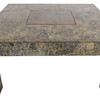 Italian 1970's Stone with Copper Coffee Table 17510