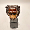 Antique Lion Head on a Stand 54003