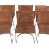  Set of (6) Italian Suede Dining Chairs  11077