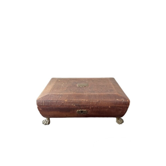 English Regency Faded Leather Box 62630
