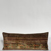 Rare18th Century Kerman Silk Velvet Textile Lumbar Pillow 60243